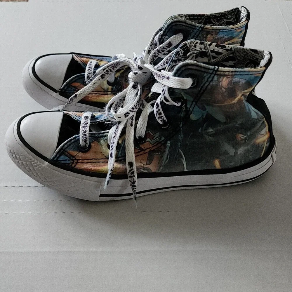 Converse Justice League Superman Batman Chuck Taylor All-Star High Youth Size 1